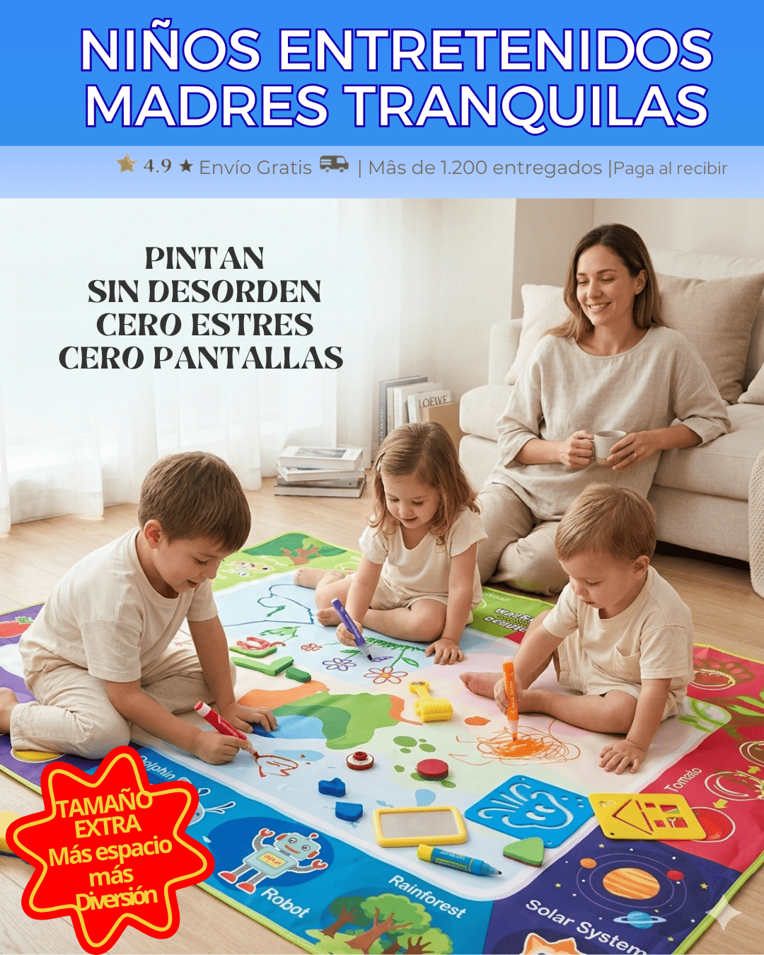 Tapete Mágico Para Pintar con agua