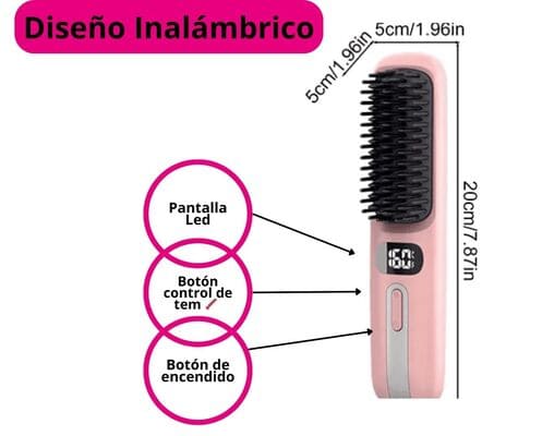 CEPILLO ALISADOR INALÁMBRICO RECARGABLE