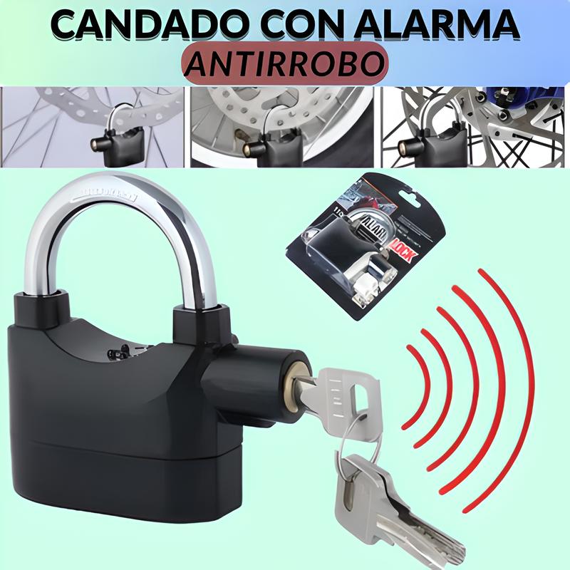 CANDADO CON ALARMA