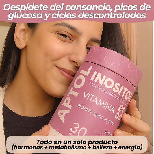 Inositol con Complejo B y Ácido Fólico